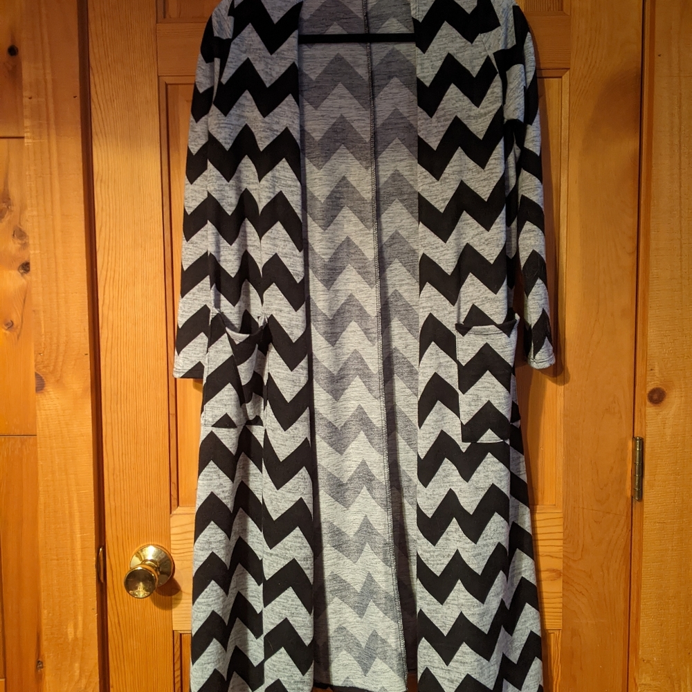 LuLaRoe Black and Grey Chevron-S